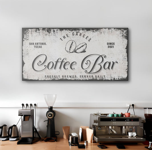 Coffee Bar Sign IV