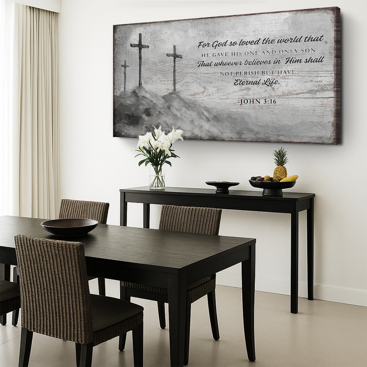 John 3:16: For God So Loved The World Faith Sign VIII