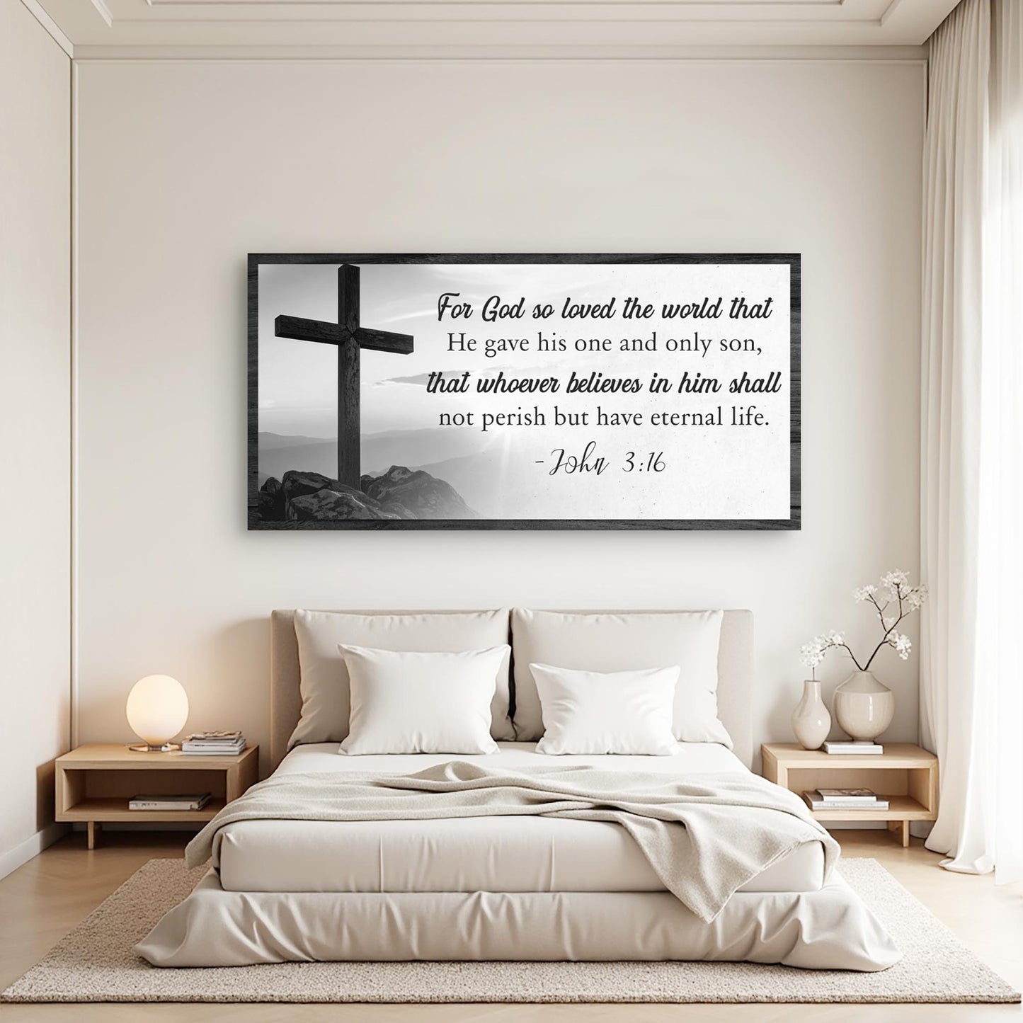 John 3:16: For God So Loved The World Faith Sign V