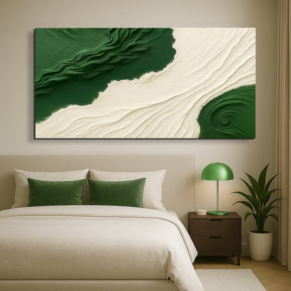 Green Rivers Abstract Wall Art X