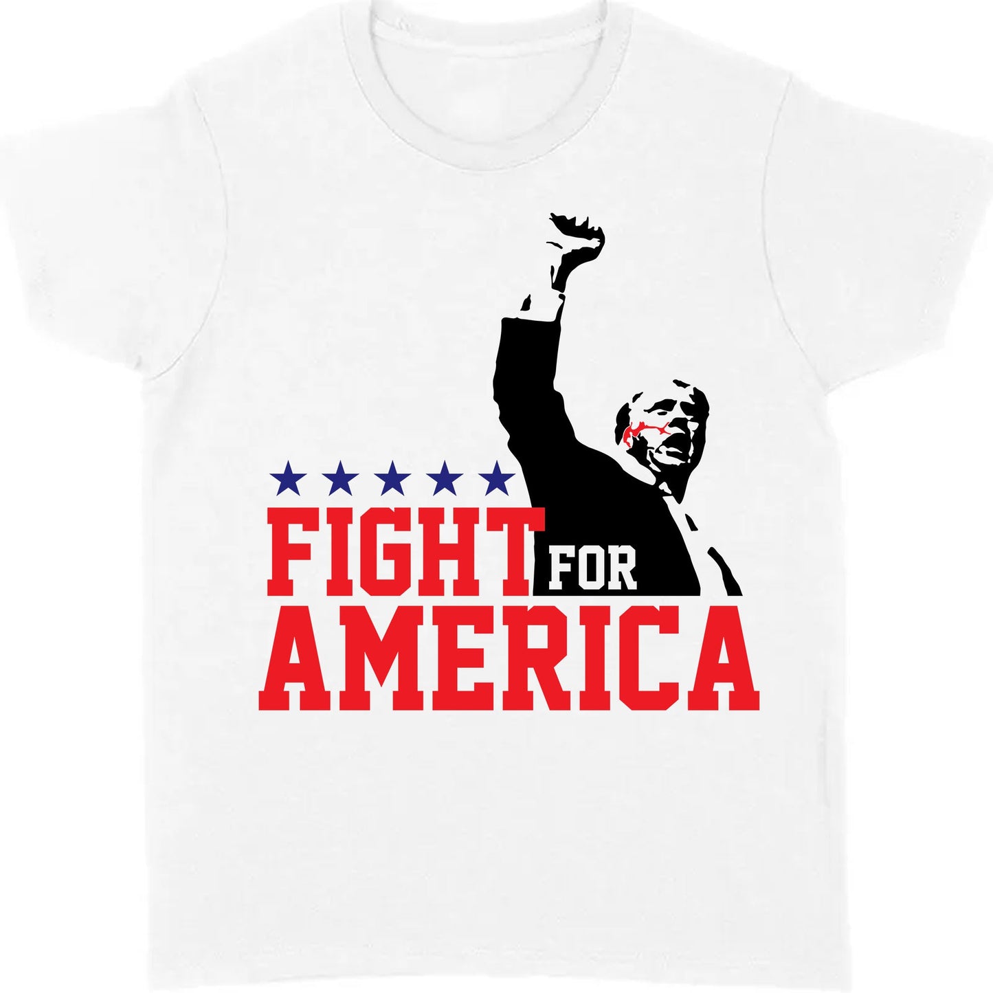 Fight For America Shirt | Trump Shot Fight Shirt | Donald Trump Shirt Bright C1110 - GOP