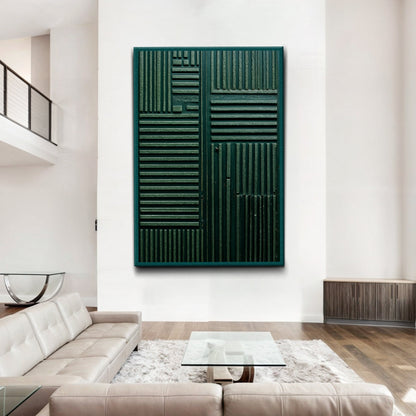 Green Abstract Patterns Wall Art