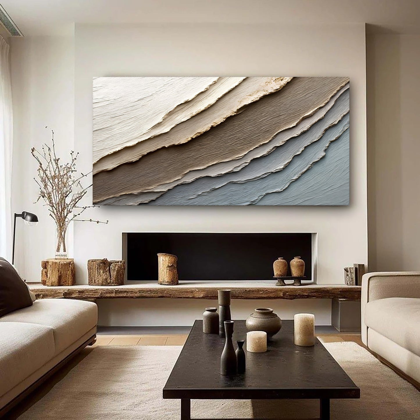 Abstract Earth Tones Wall Art