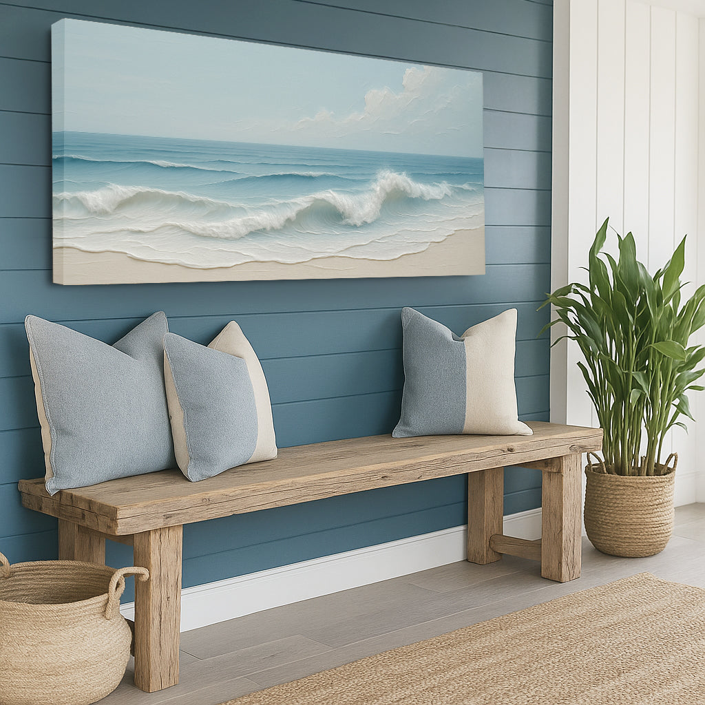 Serene Ocean Wave Coastal Wall Art VIII