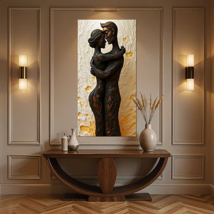 Eternal Love Figure Abstract Wall Art VII