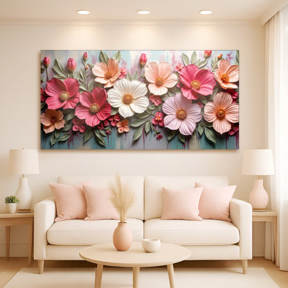Colorful Floral Realistic Wall Art II
