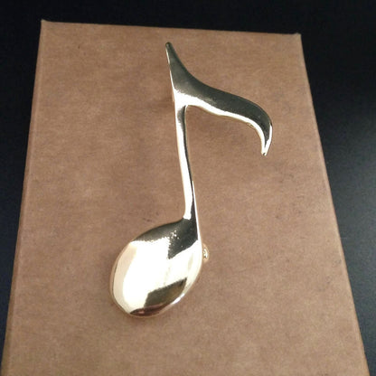 Simple Natural Musical Note Pin Brooch