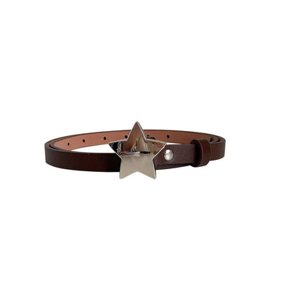Black Subculture Five-pointed Star Belt