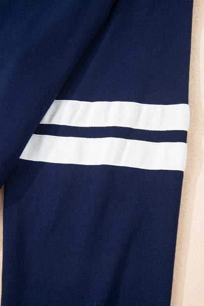 Varsity Stripe Pullover and Mini Skirt Set