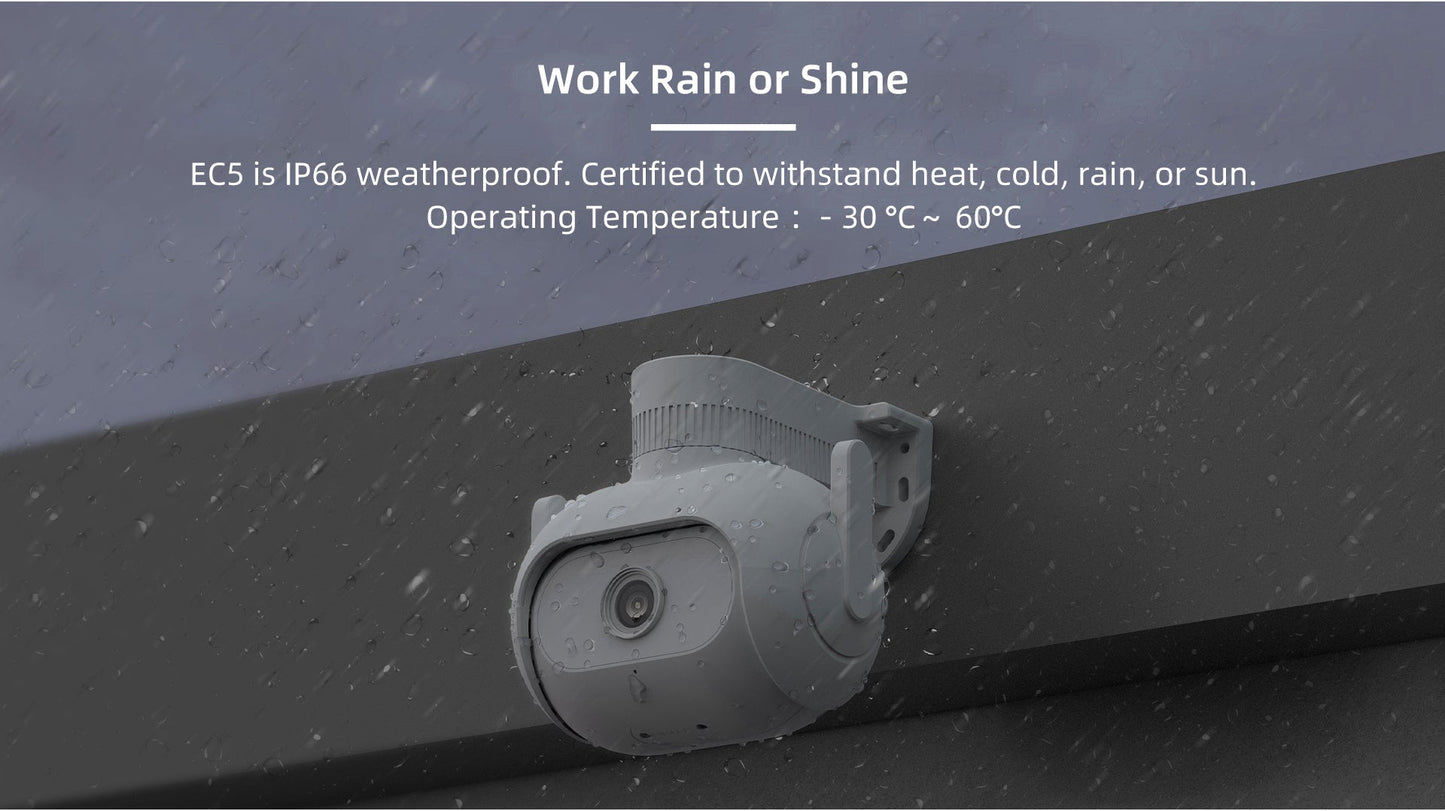 IMILAB EC5 Outdoor WiFi Security Camera - 2K Video, MiHome App Compatible