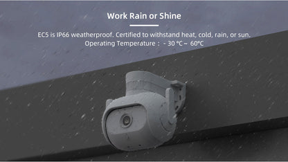 IMILAB EC5 Outdoor WiFi Security Camera - 2K Video, MiHome App Compatible