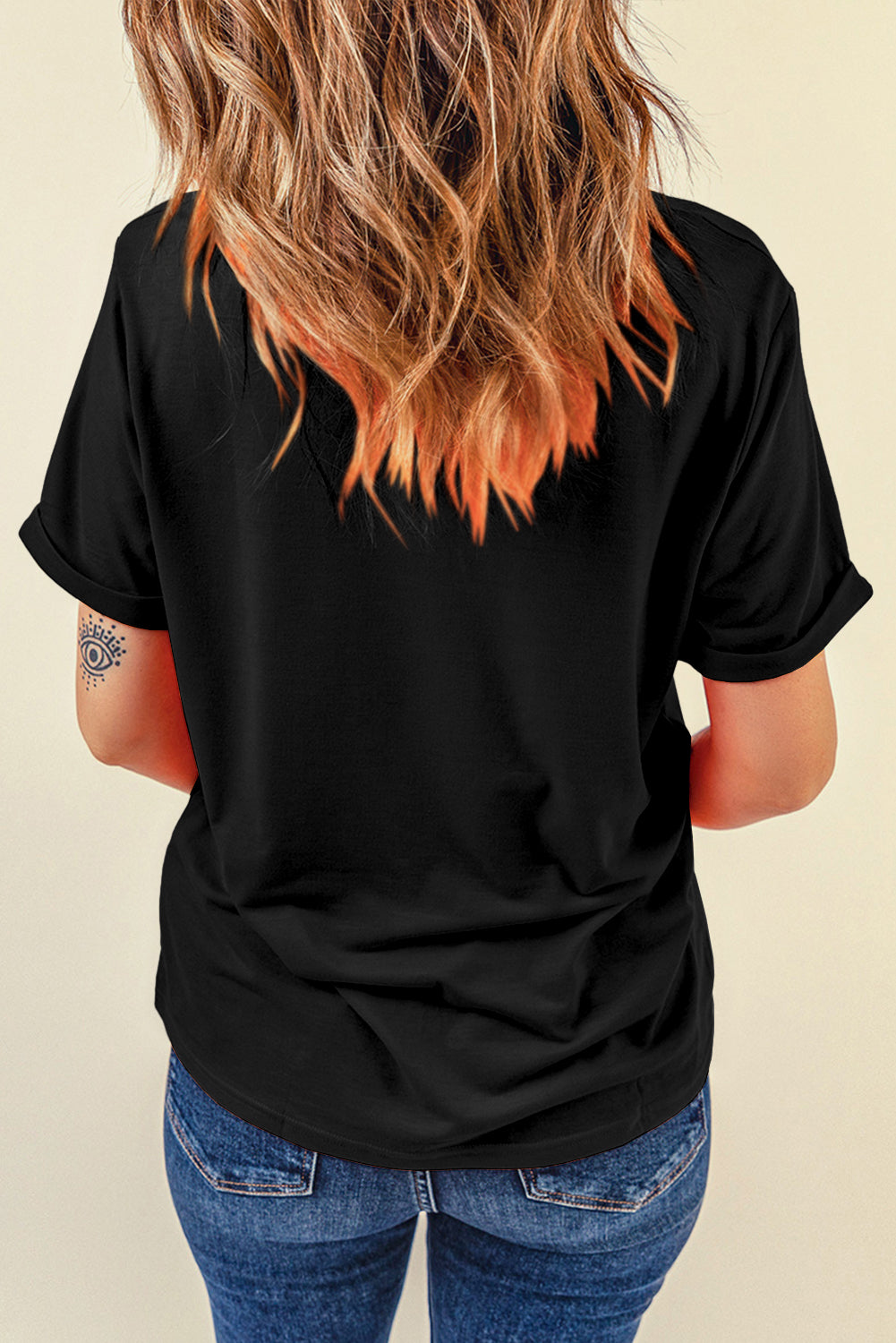 Mardi Gras Symbol Patch Crewneck T-Shirt