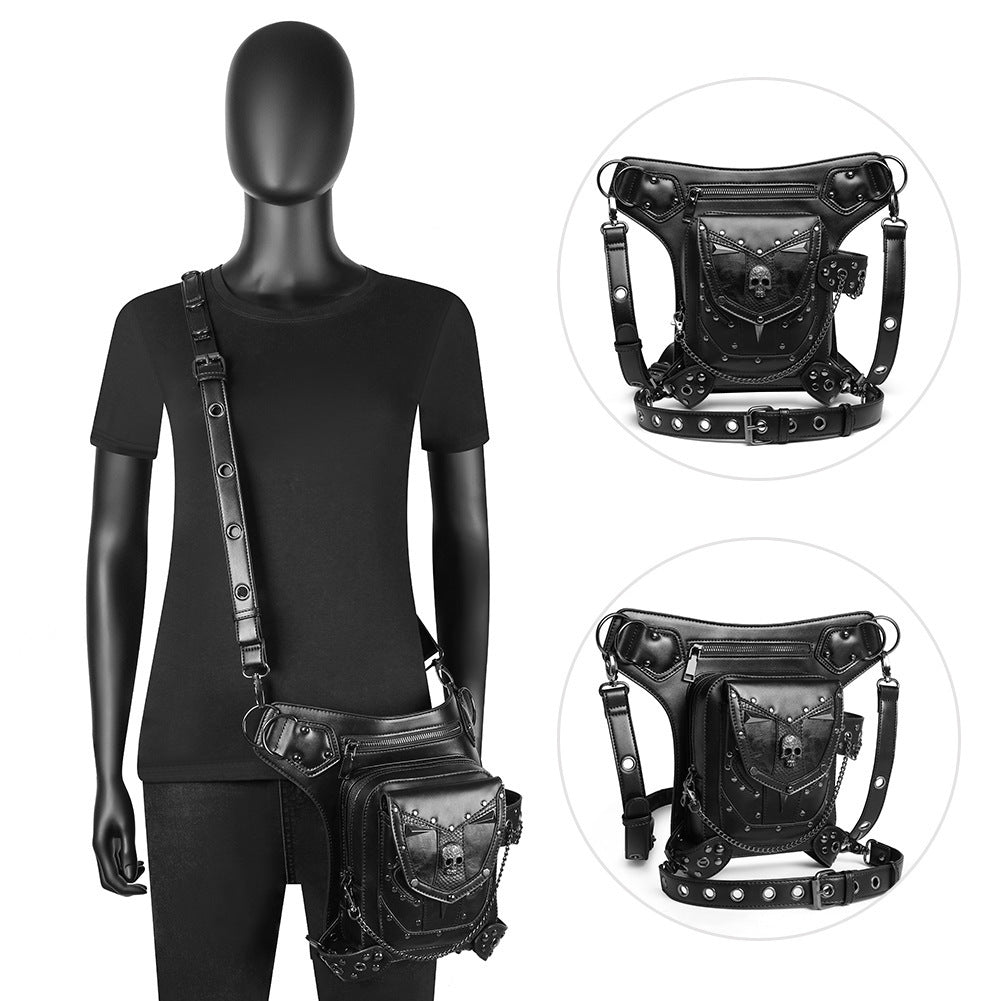Skull Chain Crossbody Bag