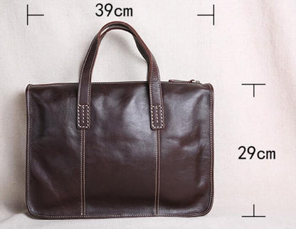 Vintage Leather Business Briefcase