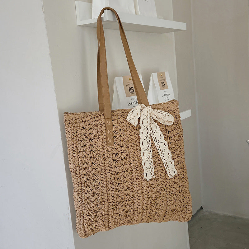 Summer Beach Straw Woven Crossbody Bag