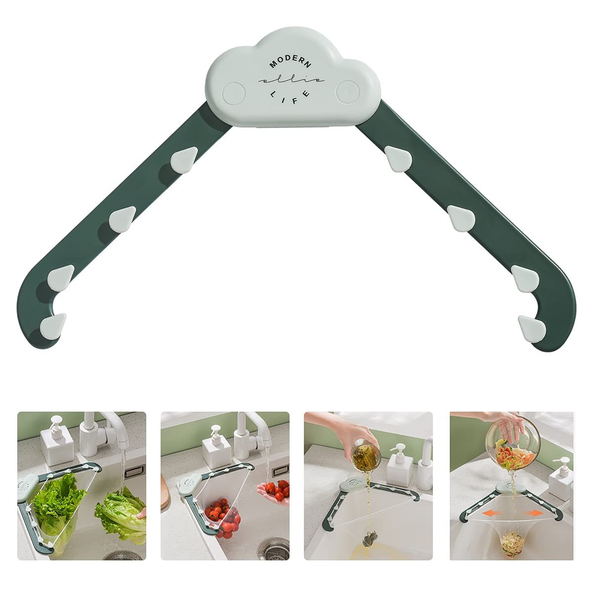 Triangular Sink Drain Rack Kitchen Garbage Filter