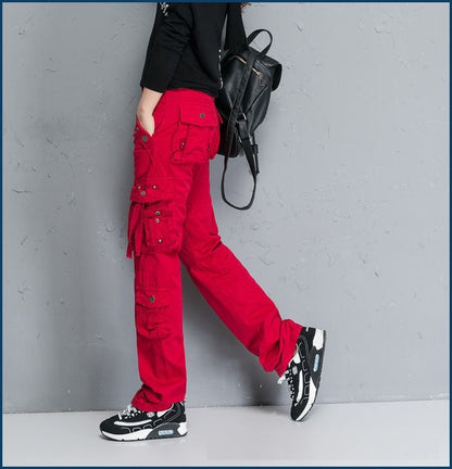 Outdoor Multi-pocket Overalls Fashion Straight Casual