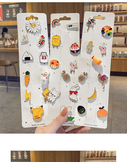 Brooch Women's Cute Small Badge Cartoon Pin