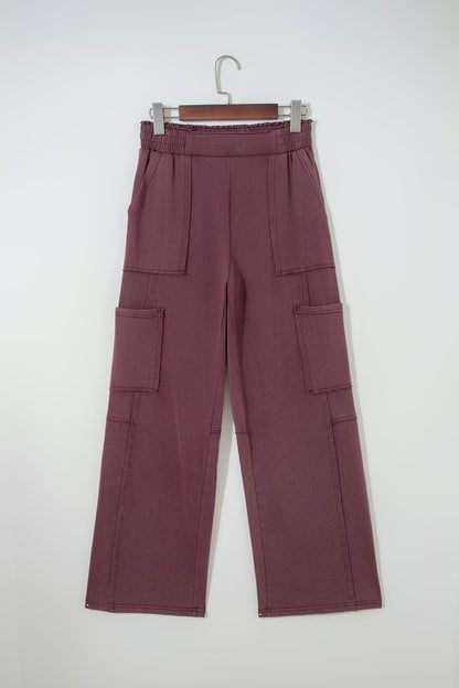 Mineral Wash Cargo Patched Utility Sweatpants