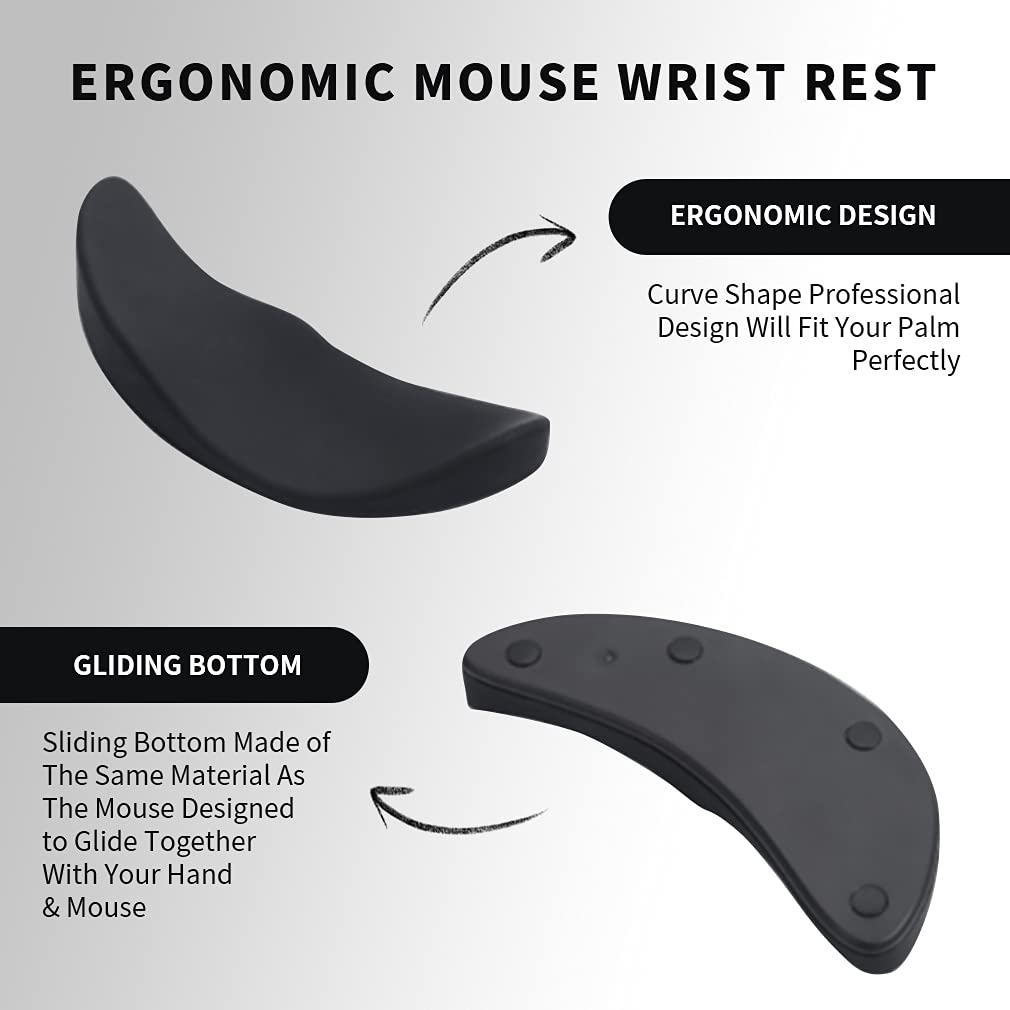 Ergonomic Silicone Gel Mouse Pad with Wrist Rest