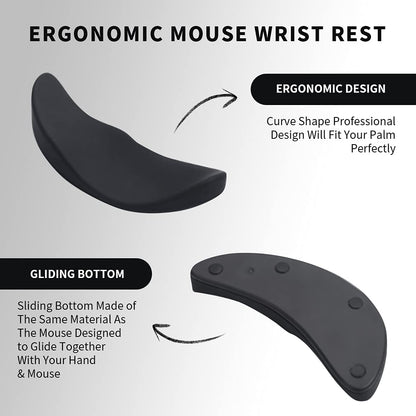 Ergonomic Silicone Gel Mouse Pad with Wrist Rest