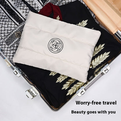 New Camellia Classic Hand-held Cosmetic Bag