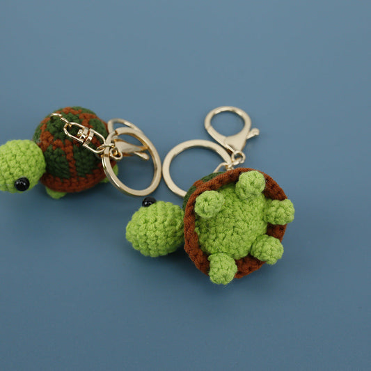 Creative Knitted Turtle Pendant Keychain
