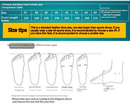 Men's Inner Height Increasing Business Casual Leather Shoes