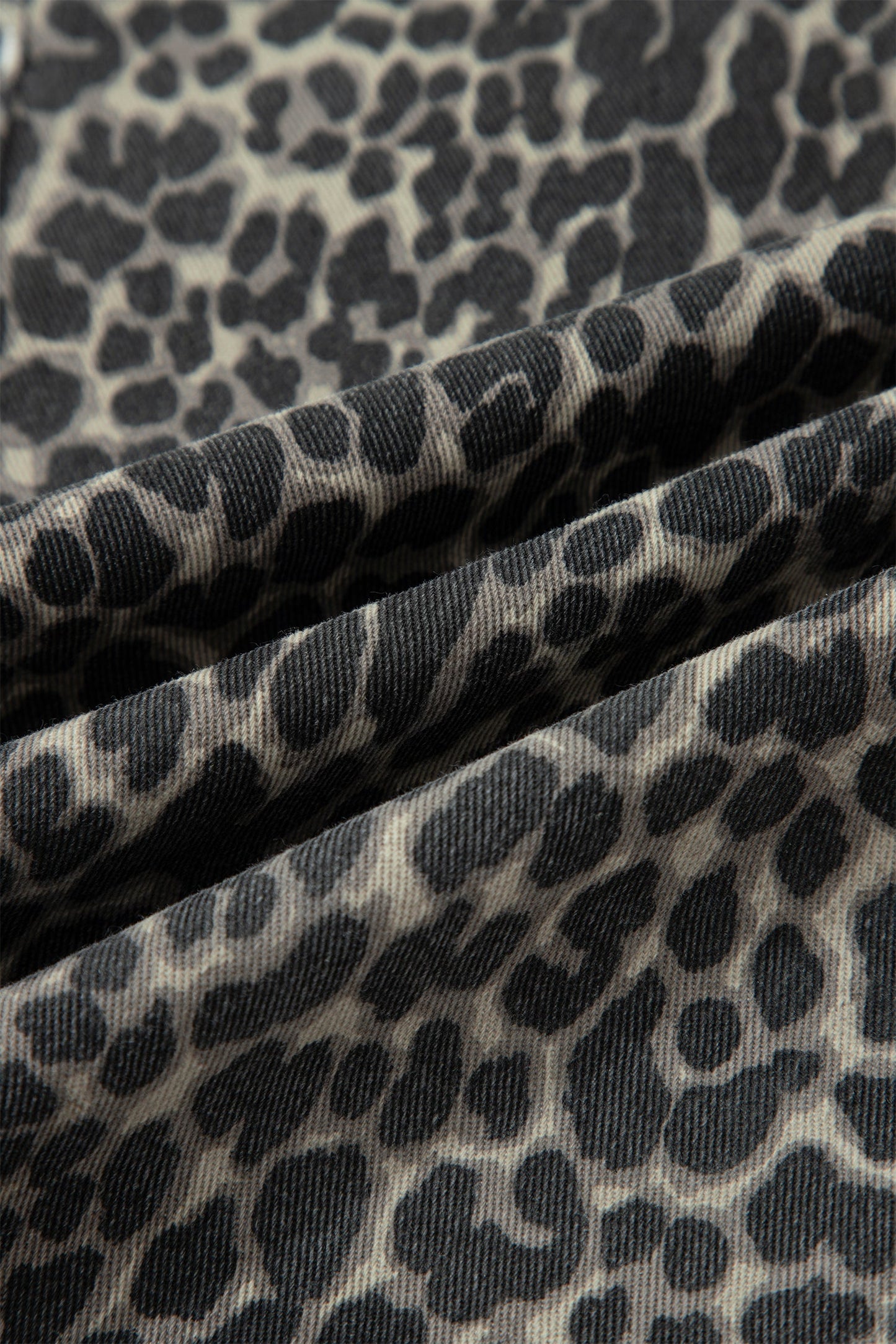 Leopard High Waist Barrel Jeans