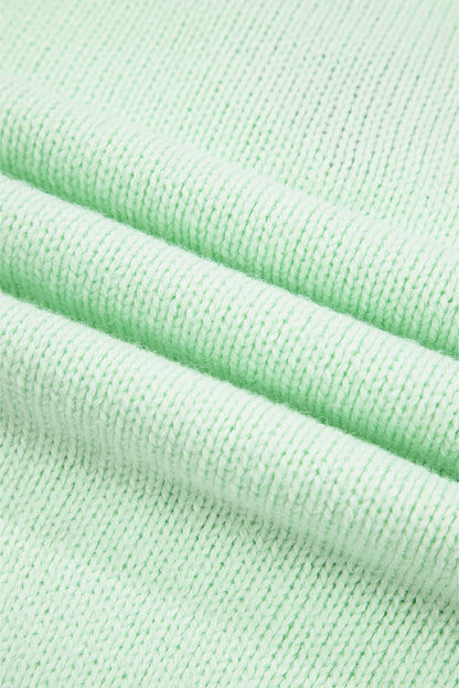 Color Block Stitched V-Neck Drop Shoulder Sweater