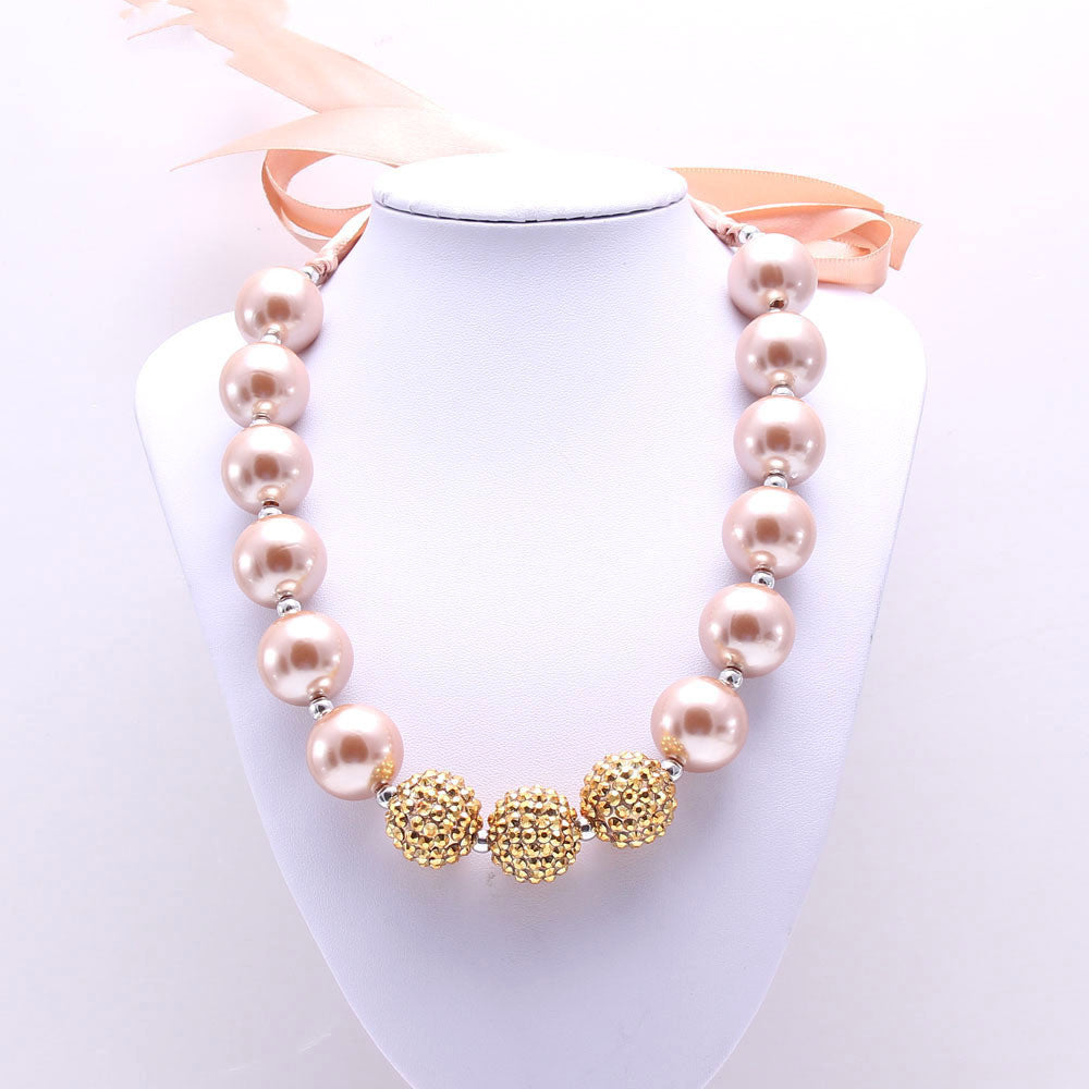 Golden Pearl Children's Necklace