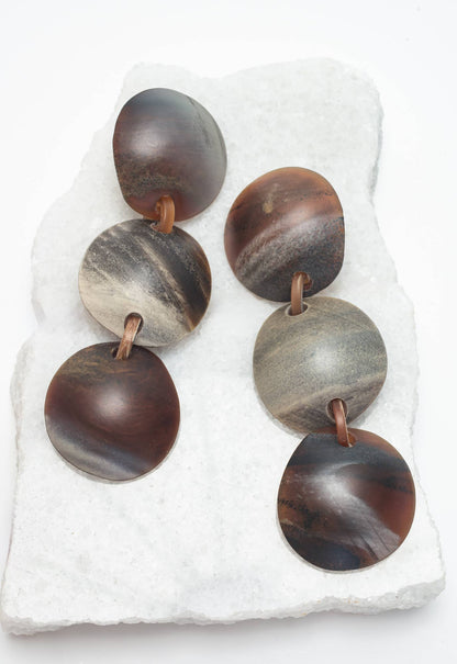 Terra Drop Statement Earrings