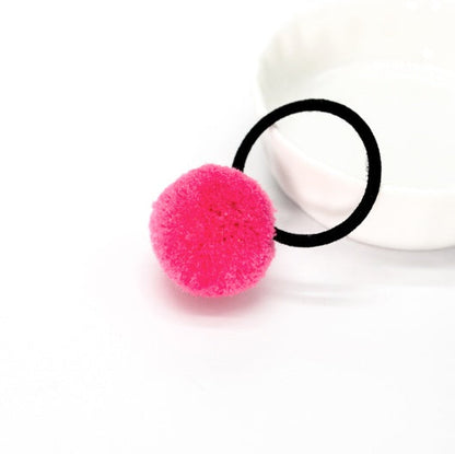 Korean Candy-Colored Hair Ball Hair Tie