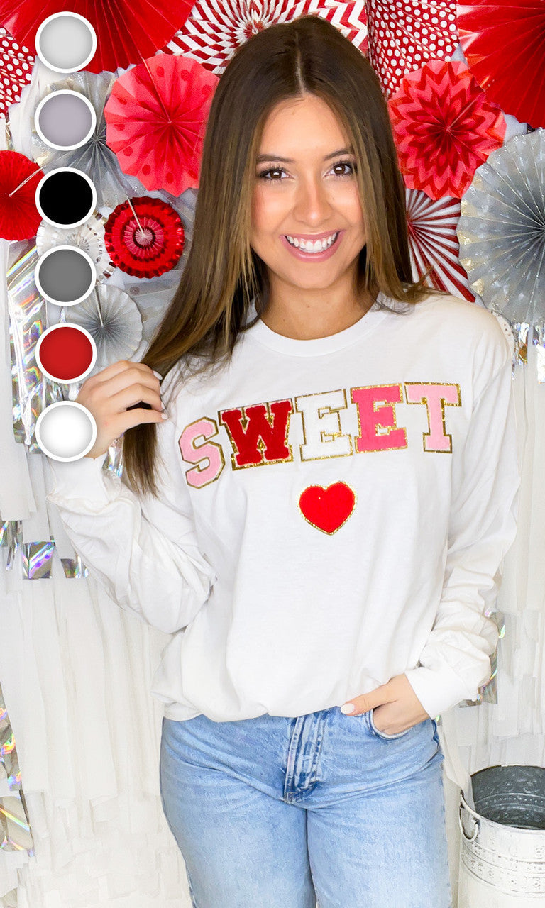 Sweet Heart Ideal Chenille Longsleeve T-Shirt