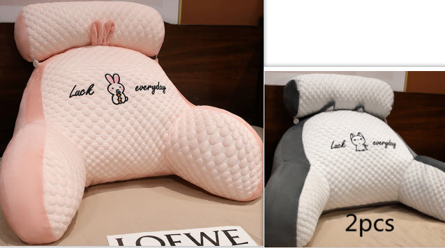 Fluffy Triangle Reading Cushion Lumbar Support