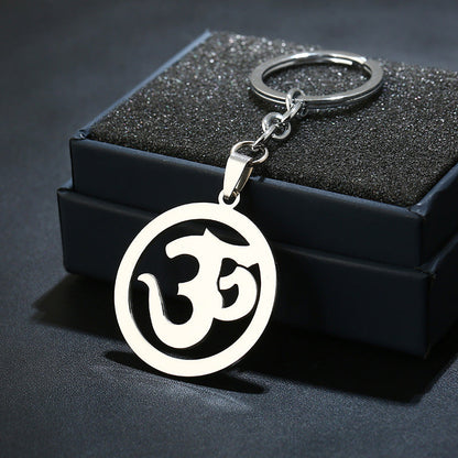 Stainless Steel Tree of Life Keychain