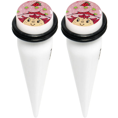 1/2 Strawberry Shortcake Acrylic Taper Set