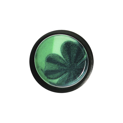 0G Green Acrylic Four Leaf Clover Field Taper