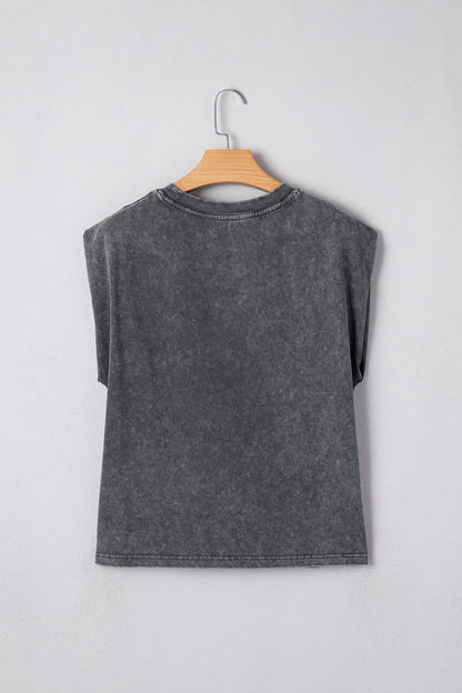 Western Cowboys & Beer Mineral Wash Tank Top