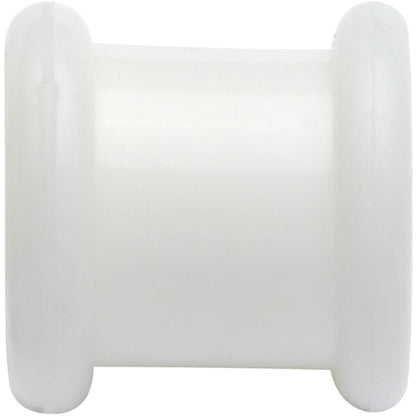 0G White Double Flare Flexible Tunnel Set