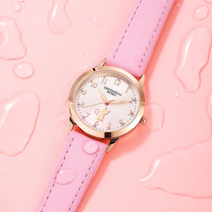 High School Student Cartoon Pointer Watch