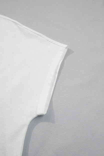 Plus Size Leopard Bow Embroider Patch T-Shirt
