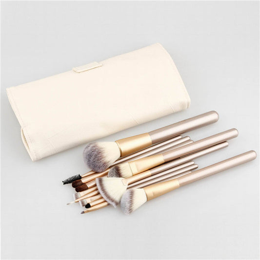 24-Piece Spot Detonating White Makeup Brush Set