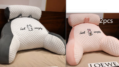 Fluffy Triangle Reading Cushion Lumbar Support