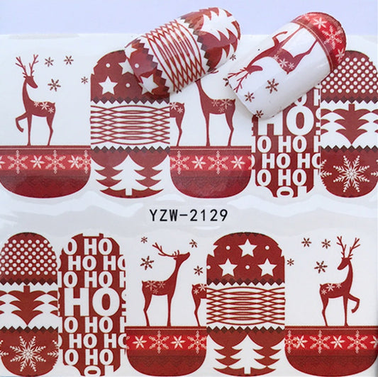 Christmas Water Transfer Nail Stickers