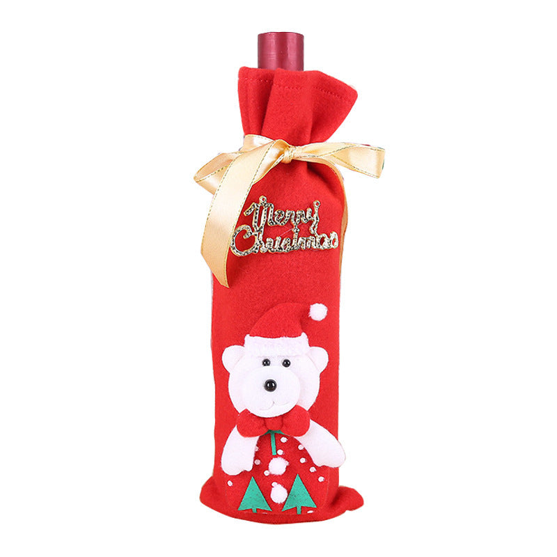 Christmas Wine Bottle Socks Decor