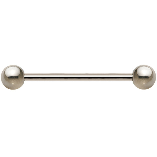 14G Grade 23 Solid Titanium Barbell 7/8 5mm