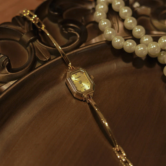 Rectangular Copper Strips Women's Watch