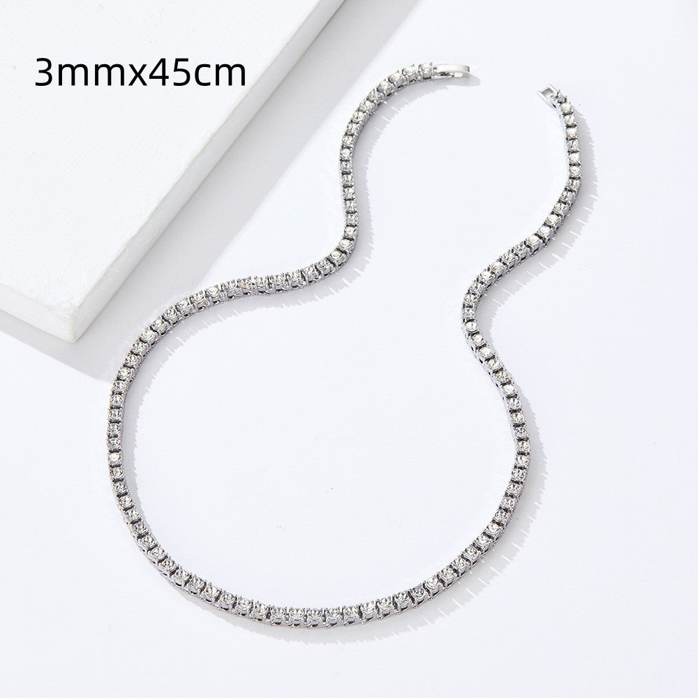 S925 Sterling Silver Octagonal Snake Bones Chain