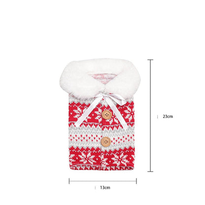 Christmas Wine Bottle Socks Decor